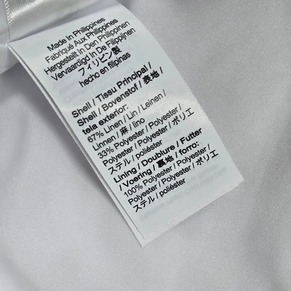 J.‎ Crew Kate straight-leg pant in stretch linen blend White 2 BF407